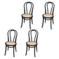 Contemporary Solid Beech Wood Chairs Windsor Back Side Dining Chair Set Black Wicker & Rattan 4 Piece Set Clearhalo ' kitchen&dining_furn' 'Dining Chairs' 'Dining Tables & Seating' 'dining_chair' 'furn' 'furn_dining_chair' 'Furniture' 'furniture_dining_chair' 'Kitchen & Dining Furniture' 'kitchen' 3956413