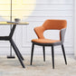Minimalist Style Leather Dining Chairs Open Back Dining Side Chairs for Home Clearhalo ' kitchen&dining_furn' 'Dining Chairs' 'Dining Tables & Seating' 'dining_chair' 'furn' 'furn_dining_chair' 'Furniture' 'furniture_dining_chair' 'Kitchen & Dining Furniture' 'kitchen' 3956415