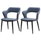 Minimalist Style Leather Dining Chairs Open Back Dining Side Chairs for Home Dark Gray 2 Piece Set Clearhalo ' kitchen&dining_furn' 'Dining Chairs' 'Dining Tables & Seating' 'dining_chair' 'furn' 'furn_dining_chair' 'Furniture' 'furniture_dining_chair' 'Kitchen & Dining Furniture' 'kitchen' 3956416
