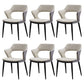 Minimalist Style Leather Dining Chairs Open Back Dining Side Chairs for Home Light Gray 6 Piece Set Clearhalo ' kitchen&dining_furn' 'Dining Chairs' 'Dining Tables & Seating' 'dining_chair' 'furn' 'furn_dining_chair' 'Furniture' 'furniture_dining_chair' 'Kitchen & Dining Furniture' 'kitchen' 3956426