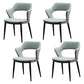 Minimalist Style Leather Dining Chairs Open Back Dining Side Chairs for Home Turquoise 4 Piece Set Clearhalo ' kitchen&dining_furn' 'Dining Chairs' 'Dining Tables & Seating' 'dining_chair' 'furn' 'furn_dining_chair' 'Furniture' 'furniture_dining_chair' 'Kitchen & Dining Furniture' 'kitchen' 3956441