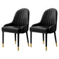 Scandinavian Indoor Armchair Metal Upholstered Parsons Back Dining Room Chair Black 2 Piece Set Clearhalo ' kitchen&dining_furn' 'Dining Chairs' 'Dining Tables & Seating' 'dining_chair' 'furn' 'furn_dining_chair' 'Furniture' 'furniture_dining_chair' 'Kitchen & Dining Furniture' 'kitchen' 3956447