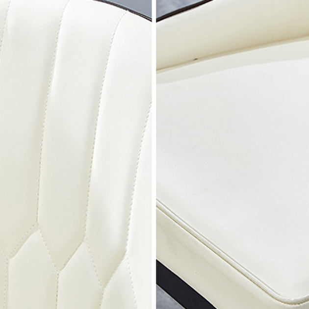 Scandinavian Indoor Armchair Metal Upholstered Parsons Back Dining Room Chair Clearhalo ' kitchen&dining_furn' 'Dining Chairs' 'Dining Tables & Seating' 'dining_chair' 'furn' 'furn_dining_chair' 'Furniture' 'furniture_dining_chair' 'Kitchen & Dining Furniture' 'kitchen' 3956456