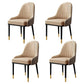 Scandinavian Indoor Armchair Metal Upholstered Parsons Back Dining Room Chair Beige 4 Piece Set Clearhalo ' kitchen&dining_furn' 'Dining Chairs' 'Dining Tables & Seating' 'dining_chair' 'furn' 'furn_dining_chair' 'Furniture' 'furniture_dining_chair' 'Kitchen & Dining Furniture' 'kitchen' 3956468