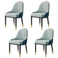 Scandinavian Indoor Armchair Metal Upholstered Parsons Back Dining Room Chair Gray-Green 4 Piece Set Clearhalo ' kitchen&dining_furn' 'Dining Chairs' 'Dining Tables & Seating' 'dining_chair' 'furn' 'furn_dining_chair' 'Furniture' 'furniture_dining_chair' 'Kitchen & Dining Furniture' 'kitchen' 3956486