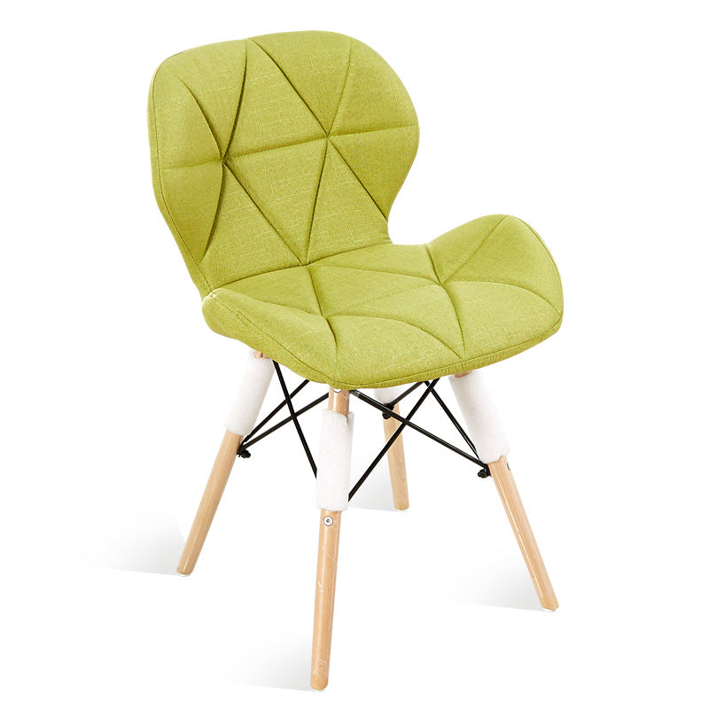 Home Scandinavian Side Chair Wood Upholstered Wingback Dining Room Chair Clearhalo ' kitchen&dining_furn' 'Dining Chairs' 'Dining Tables & Seating' 'dining_chair' 'Furniture' 'furniture_dining_chair' 'Kitchen & Dining Furniture' 'kitchen' 3956499