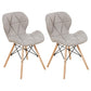 Home Scandinavian Side Chair Wood Upholstered Wingback Dining Room Chair Light Gray Set of 2 Clearhalo ' kitchen&dining_furn' 'Dining Chairs' 'Dining Tables & Seating' 'dining_chair' 'Furniture' 'furniture_dining_chair' 'Kitchen & Dining Furniture' 'kitchen' 3956505
