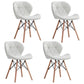 Home Scandinavian Side Chair Wood Upholstered Wingback Dining Room Chair White Set of 4 Clearhalo ' kitchen&dining_furn' 'Dining Chairs' 'Dining Tables & Seating' 'dining_chair' 'Furniture' 'furniture_dining_chair' 'Kitchen & Dining Furniture' 'kitchen' 3956511