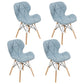 Home Scandinavian Side Chair Wood Upholstered Wingback Dining Room Chair Light Blue Set of 4 Clearhalo ' kitchen&dining_furn' 'Dining Chairs' 'Dining Tables & Seating' 'dining_chair' 'Furniture' 'furniture_dining_chair' 'Kitchen & Dining Furniture' 'kitchen' 3956526