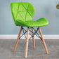 Home Scandinavian Side Chair Wood Upholstered Wingback Dining Room Chair Green 1 Piece Clearhalo ' kitchen&dining_furn' 'Dining Chairs' 'Dining Tables & Seating' 'dining_chair' 'Furniture' 'furniture_dining_chair' 'Kitchen & Dining Furniture' 'kitchen' 3956527