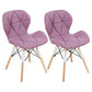 Home Scandinavian Side Chair Wood Upholstered Wingback Dining Room Chair Purple Set of 2 Clearhalo ' kitchen&dining_furn' 'Dining Chairs' 'Dining Tables & Seating' 'dining_chair' 'Furniture' 'furniture_dining_chair' 'Kitchen & Dining Furniture' 'kitchen' 3956531