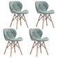 Home Scandinavian Side Chair Wood Upholstered Wingback Dining Room Chair Light Green Set of 4 Clearhalo ' kitchen&dining_furn' 'Dining Chairs' 'Dining Tables & Seating' 'dining_chair' 'Furniture' 'furniture_dining_chair' 'Kitchen & Dining Furniture' 'kitchen' 3956535