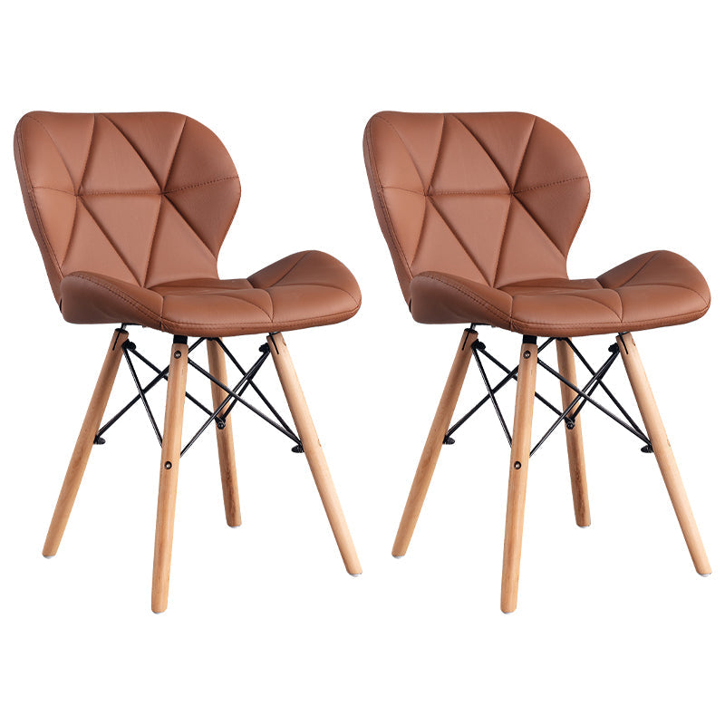 Home Scandinavian Side Chair Wood Upholstered Wingback Dining Room Chair Coffee Set of 2 Clearhalo ' kitchen&dining_furn' 'Dining Chairs' 'Dining Tables & Seating' 'dining_chair' 'Furniture' 'furniture_dining_chair' 'Kitchen & Dining Furniture' 'kitchen' 3956552