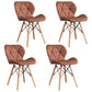 Home Scandinavian Side Chair Wood Upholstered Wingback Dining Room Chair Coffee Set of 4 Clearhalo ' kitchen&dining_furn' 'Dining Chairs' 'Dining Tables & Seating' 'dining_chair' 'Furniture' 'furniture_dining_chair' 'Kitchen & Dining Furniture' 'kitchen' 3956553