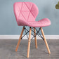 Home Scandinavian Side Chair Wood Upholstered Wingback Dining Room Chair Nude Pink 1 Piece Clearhalo ' kitchen&dining_furn' 'Dining Chairs' 'Dining Tables & Seating' 'dining_chair' 'Furniture' 'furniture_dining_chair' 'Kitchen & Dining Furniture' 'kitchen' 3956557