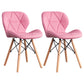Home Scandinavian Side Chair Wood Upholstered Wingback Dining Room Chair Nude Pink Set of 2 Clearhalo ' kitchen&dining_furn' 'Dining Chairs' 'Dining Tables & Seating' 'dining_chair' 'Furniture' 'furniture_dining_chair' 'Kitchen & Dining Furniture' 'kitchen' 3956558