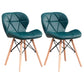 Home Scandinavian Side Chair Wood Upholstered Wingback Dining Room Chair Blackish Green Set of 2 Clearhalo ' kitchen&dining_furn' 'Dining Chairs' 'Dining Tables & Seating' 'dining_chair' 'Furniture' 'furniture_dining_chair' 'Kitchen & Dining Furniture' 'kitchen' 3956576
