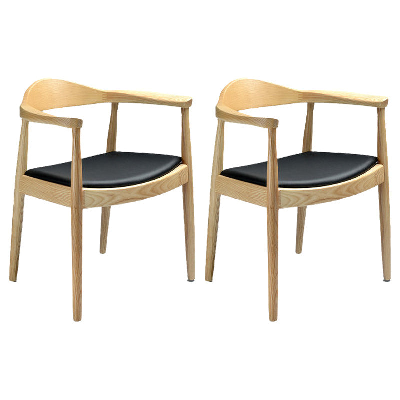 Scandinavian Indoor Side Chair Upholstered Open Back Wood Dining Room Chair Natural 2 Piece Set Clearhalo ' kitchen&dining_furn' 'Dining Chairs' 'Dining Tables & Seating' 'dining_chair' 'furn' 'furn_dining_chair' 'Furniture' 'furniture_dining_chair' 'Kitchen & Dining Furniture' 'kitchen' 3956603