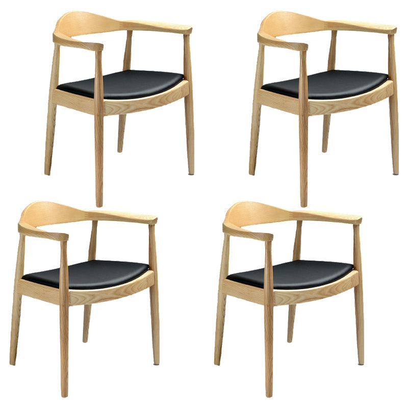 Scandinavian Indoor Side Chair Upholstered Open Back Wood Dining Room Chair Natural 4 Piece Set Clearhalo ' kitchen&dining_furn' 'Dining Chairs' 'Dining Tables & Seating' 'dining_chair' 'furn' 'furn_dining_chair' 'Furniture' 'furniture_dining_chair' 'Kitchen & Dining Furniture' 'kitchen' 3956604