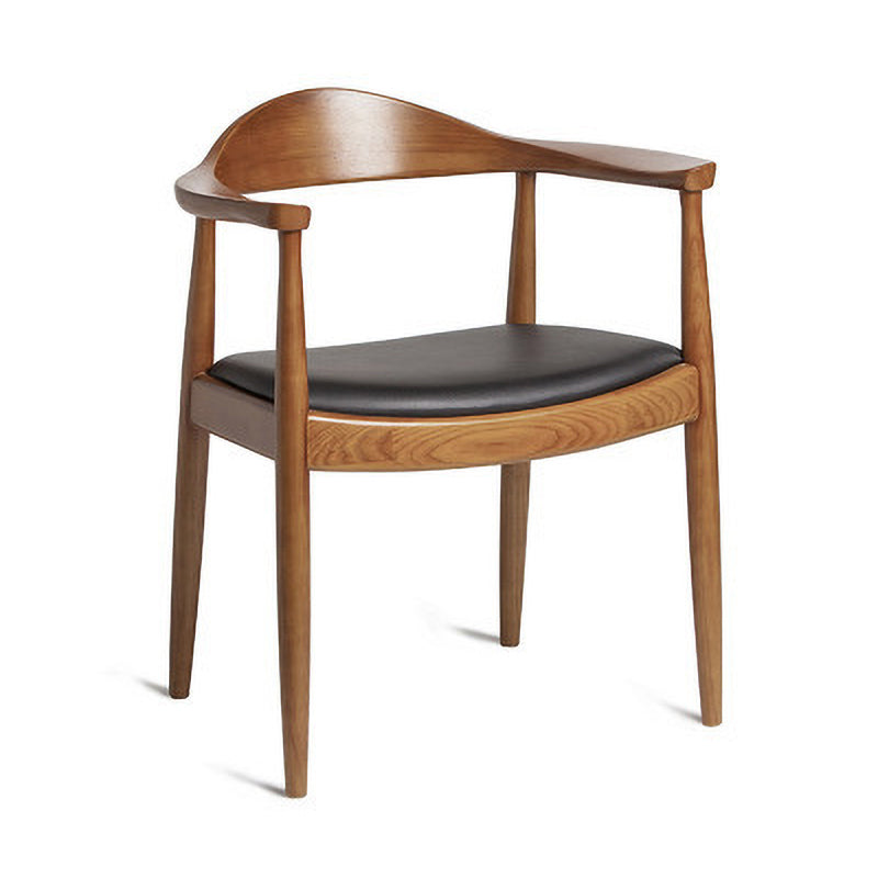 Scandinavian Indoor Side Chair Upholstered Open Back Wood Dining Room Chair Walnut 1 Piece Clearhalo ' kitchen&dining_furn' 'Dining Chairs' 'Dining Tables & Seating' 'dining_chair' 'furn' 'furn_dining_chair' 'Furniture' 'furniture_dining_chair' 'Kitchen & Dining Furniture' 'kitchen' 3956606