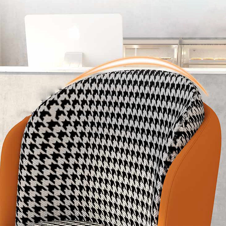 Glam Metal Dining Armless Chairs Upholstered Linen Fabric Dining Chair for Restaurant Clearhalo ' kitchen&dining_furn' 'Dining Chairs' 'Dining Tables & Seating' 'dining_chair' 'furn' 'furn_dining_chair' 'Furniture' 'furniture_dining_chair' 'Kitchen & Dining Furniture' 'kitchen' 3956622