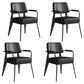 Contemporary Metal Dining Chairs Open Back Arm Dining Side Chair for Kitchen Black 4 Piece Set Clearhalo ' kitchen&dining_furn' 'Dining Chairs' 'Dining Tables & Seating' 'dining_chair' 'furn' 'furn_dining_chair' 'Furniture' 'furniture_dining_chair' 'Kitchen & Dining Furniture' 'kitchen' 3956650