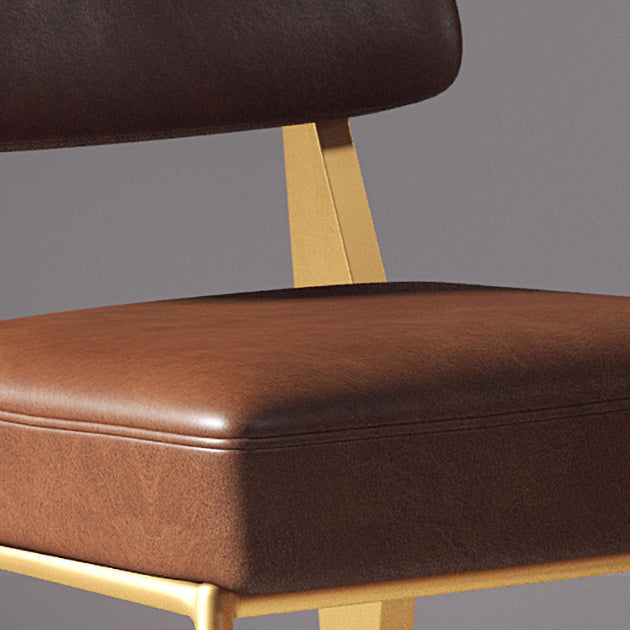 Contemporary Metal Dining Chairs Open Back Arm Dining Side Chair for Kitchen Clearhalo ' kitchen&dining_furn' 'Dining Chairs' 'Dining Tables & Seating' 'dining_chair' 'furn' 'furn_dining_chair' 'Furniture' 'furniture_dining_chair' 'Kitchen & Dining Furniture' 'kitchen' 3956656