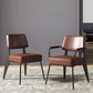 Contemporary Metal Dining Chairs Open Back Arm Dining Side Chair for Kitchen Clearhalo ' kitchen&dining_furn' 'Dining Chairs' 'Dining Tables & Seating' 'dining_chair' 'furn' 'furn_dining_chair' 'Furniture' 'furniture_dining_chair' 'Kitchen & Dining Furniture' 'kitchen' 3956664