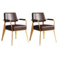 Contemporary Metal Dining Chairs Open Back Arm Dining Side Chair for Kitchen Light Brown 2 Piece Set Clearhalo ' kitchen&dining_furn' 'Dining Chairs' 'Dining Tables & Seating' 'dining_chair' 'furn' 'furn_dining_chair' 'Furniture' 'furniture_dining_chair' 'Kitchen & Dining Furniture' 'kitchen' 3956672