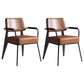 Contemporary Metal Dining Chairs Open Back Arm Dining Side Chair for Kitchen Coffee 2 Piece Set Clearhalo ' kitchen&dining_furn' 'Dining Chairs' 'Dining Tables & Seating' 'dining_chair' 'furn' 'furn_dining_chair' 'Furniture' 'furniture_dining_chair' 'Kitchen & Dining Furniture' 'kitchen' 3956675