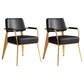 Contemporary Metal Dining Chairs Open Back Arm Dining Side Chair for Kitchen Black-Gold 2 Piece Set Clearhalo ' kitchen&dining_furn' 'Dining Chairs' 'Dining Tables & Seating' 'dining_chair' 'furn' 'furn_dining_chair' 'Furniture' 'furniture_dining_chair' 'Kitchen & Dining Furniture' 'kitchen' 3956678