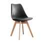 Scandinavian Home Side Chair Wood Upholstered Solid Back Dining Room Chair Clearhalo ' kitchen&dining_furn' 'Dining Chairs' 'Dining Tables & Seating' 'dining_chair' 'Furniture' 'furniture_dining_chair' 'Kitchen & Dining Furniture' 'kitchen' 3956695