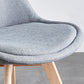 Scandinavian Home Side Chair Wood Upholstered Solid Back Dining Room Chair Clearhalo ' kitchen&dining_furn' 'Dining Chairs' 'Dining Tables & Seating' 'dining_chair' 'Furniture' 'furniture_dining_chair' 'Kitchen & Dining Furniture' 'kitchen' 3956697