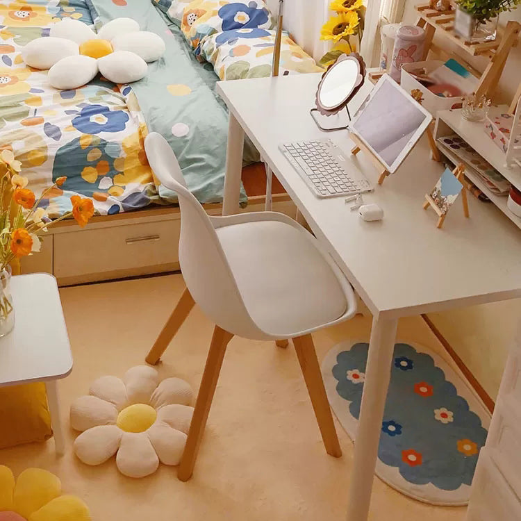 Scandinavian Home Side Chair Wood Upholstered Solid Back Dining Room Chair Clearhalo ' kitchen&dining_furn' 'Dining Chairs' 'Dining Tables & Seating' 'dining_chair' 'Furniture' 'furniture_dining_chair' 'Kitchen & Dining Furniture' 'kitchen' 3956706