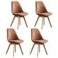 Scandinavian Home Side Chair Wood Upholstered Solid Back Dining Room Chair Coffee Set of 4 Clearhalo ' kitchen&dining_furn' 'Dining Chairs' 'Dining Tables & Seating' 'dining_chair' 'Furniture' 'furniture_dining_chair' 'Kitchen & Dining Furniture' 'kitchen' 3956737