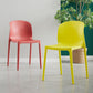 Plastic Stackable Dining Side Chair Solid Back Armless Dining Chairs (Set of 4) Clearhalo ' kitchen&dining_furn' 'Dining Chairs' 'Dining Tables & Seating' 'dining_chair' 'furn' 'furn_dining_chair' 'Furniture' 'furniture_dining_chair' 'Kitchen & Dining Furniture' 'kitchen' 3956749