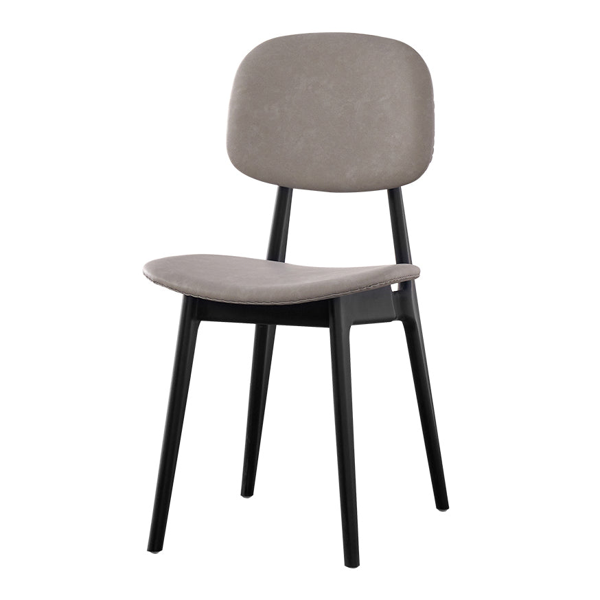 PU Leather Armless Dining Chairs Open Back Side Chair with Plastic Legs Clearhalo ' kitchen&dining_furn' 'Dining Chairs' 'Dining Tables & Seating' 'dining_chair' 'furn' 'furn_dining_chair' 'Furniture' 'furniture_dining_chair' 'Kitchen & Dining Furniture' 'kitchen' 3956818