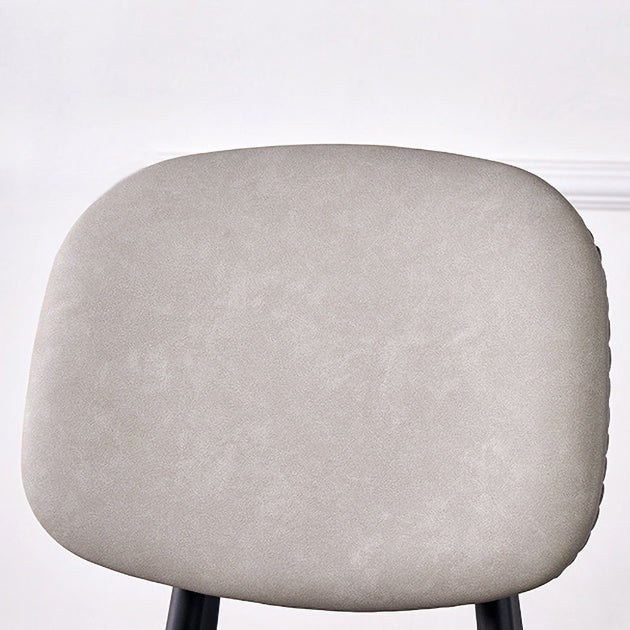 PU Leather Armless Dining Chairs Open Back Side Chair with Plastic Legs Clearhalo ' kitchen&dining_furn' 'Dining Chairs' 'Dining Tables & Seating' 'dining_chair' 'furn' 'furn_dining_chair' 'Furniture' 'furniture_dining_chair' 'Kitchen & Dining Furniture' 'kitchen' 3956820