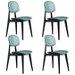 PU Leather Armless Dining Chairs Open Back Side Chair with Plastic Legs Green 4 Piece Set Clearhalo ' kitchen&dining_furn' 'Dining Chairs' 'Dining Tables & Seating' 'dining_chair' 'furn' 'furn_dining_chair' 'Furniture' 'furniture_dining_chair' 'Kitchen & Dining Furniture' 'kitchen' 3956832