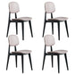 PU Leather Armless Dining Chairs Open Back Side Chair with Plastic Legs Purple 4 Piece Set Clearhalo ' kitchen&dining_furn' 'Dining Chairs' 'Dining Tables & Seating' 'dining_chair' 'furn' 'furn_dining_chair' 'Furniture' 'furniture_dining_chair' 'Kitchen & Dining Furniture' 'kitchen' 3956835