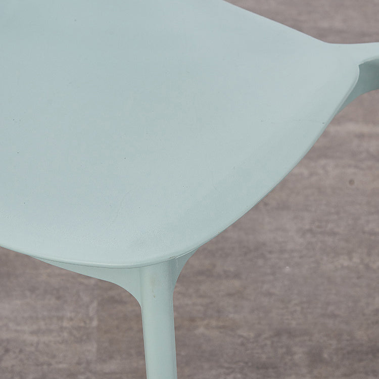 Open Back Armless Dining Chairs Plastic Stackable Dining Side Chair (Set of 4) Clearhalo ' kitchen&dining_furn' 'Dining Chairs' 'Dining Tables & Seating' 'dining_chair' 'furn' 'furn_dining_chair' 'Furniture' 'furniture_dining_chair' 'Kitchen & Dining Furniture' 'kitchen' 3956854