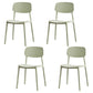 Open Back Armless Dining Chairs Plastic Stackable Dining Side Chair (Set of 4) Mint Green Clearhalo ' kitchen&dining_furn' 'Dining Chairs' 'Dining Tables & Seating' 'dining_chair' 'furn' 'furn_dining_chair' 'Furniture' 'furniture_dining_chair' 'Kitchen & Dining Furniture' 'kitchen' 3956862