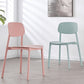 Open Back Armless Dining Chairs Plastic Stackable Dining Side Chair (Set of 4) Clearhalo ' kitchen&dining_furn' 'Dining Chairs' 'Dining Tables & Seating' 'dining_chair' 'furn' 'furn_dining_chair' 'Furniture' 'furniture_dining_chair' 'Kitchen & Dining Furniture' 'kitchen' 3956863