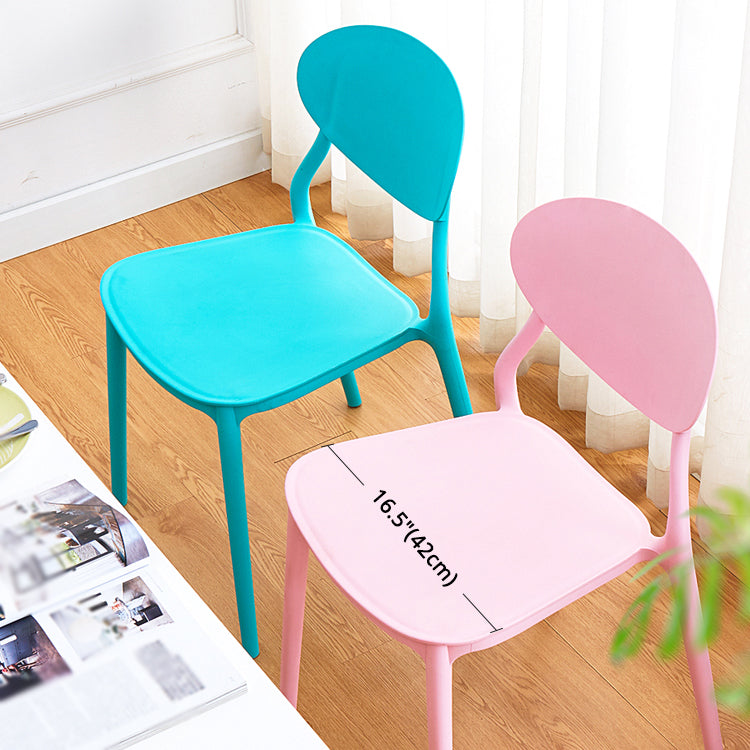 Modern Plastic Dining Room Chairs Armless Open Back Dining Side Chair for Restaurant Clearhalo ' kitchen&dining_furn' 'Dining Chairs' 'Dining Tables & Seating' 'dining_chair' 'furn' 'furn_dining_chair' 'Furniture' 'furniture_dining_chair' 'Kitchen & Dining Furniture' 'kitchen' 3956870