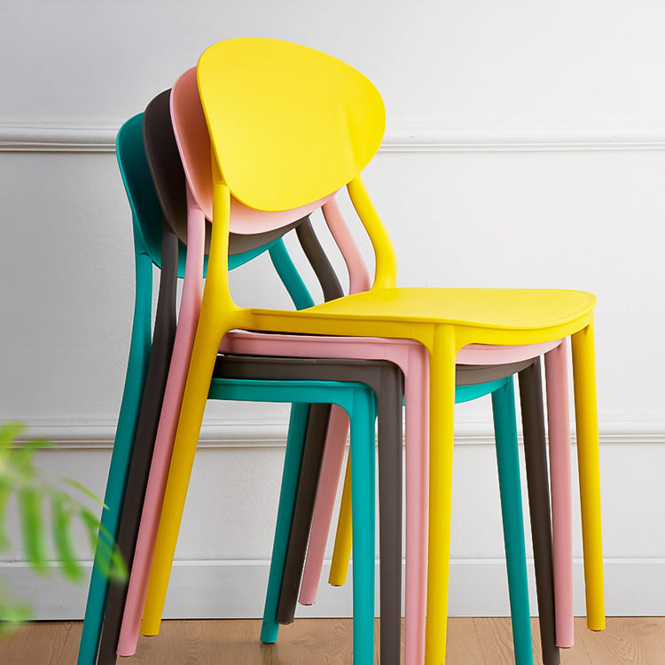 Modern Plastic Dining Room Chairs Armless Open Back Dining Side Chair for Restaurant Clearhalo ' kitchen&dining_furn' 'Dining Chairs' 'Dining Tables & Seating' 'dining_chair' 'furn' 'furn_dining_chair' 'Furniture' 'furniture_dining_chair' 'Kitchen & Dining Furniture' 'kitchen' 3956881