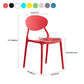 Modern Plastic Dining Room Chairs Armless Open Back Dining Side Chair for Restaurant Clearhalo ' kitchen&dining_furn' 'Dining Chairs' 'Dining Tables & Seating' 'dining_chair' 'furn' 'furn_dining_chair' 'Furniture' 'furniture_dining_chair' 'Kitchen & Dining Furniture' 'kitchen' 3956902