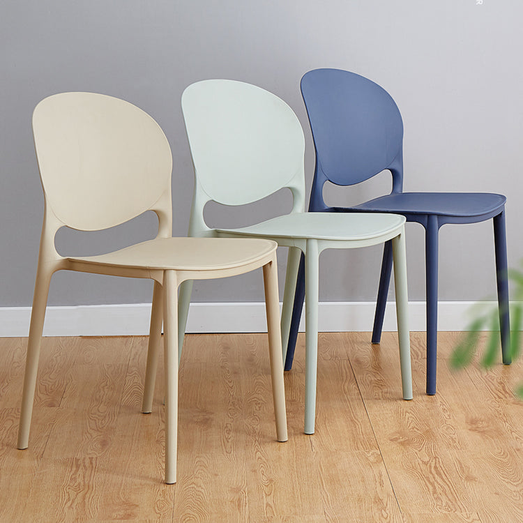 Modern Plastic Dining Room Chairs Open Back Dining Side Armless Chair for Restaurant Clearhalo ' kitchen&dining_furn' 'Dining Chairs' 'Dining Tables & Seating' 'dining_chair' 'furn' 'furn_dining_chair' 'Furniture' 'furniture_dining_chair' 'Kitchen & Dining Furniture' 'kitchen' 3956939