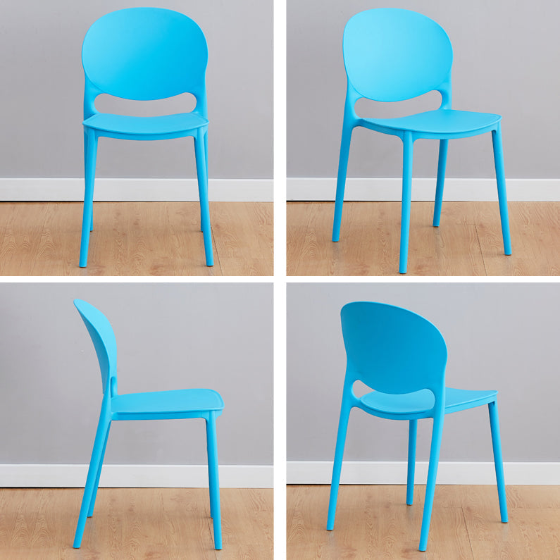 Modern Plastic Dining Room Chairs Open Back Dining Side Armless Chair for Restaurant Clearhalo ' kitchen&dining_furn' 'Dining Chairs' 'Dining Tables & Seating' 'dining_chair' 'furn' 'furn_dining_chair' 'Furniture' 'furniture_dining_chair' 'Kitchen & Dining Furniture' 'kitchen' 3956953