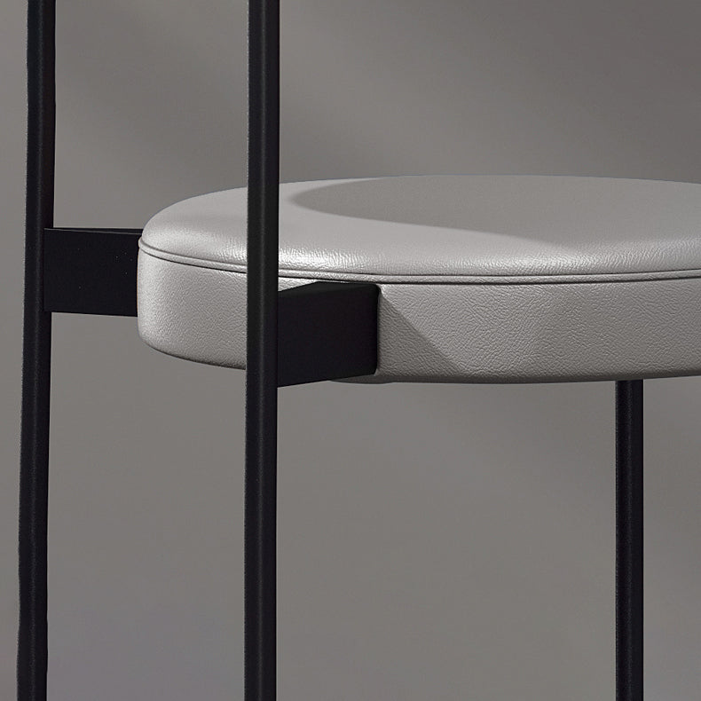 Modern Metal Dining Room Chairs Armless Open Back Dining Side Chair for Restaurant Clearhalo ' kitchen&dining_furn' 'Dining Chairs' 'Dining Tables & Seating' 'dining_chair' 'furn' 'furn_dining_chair' 'Furniture' 'furniture_dining_chair' 'Kitchen & Dining Furniture' 'kitchen' 3957022