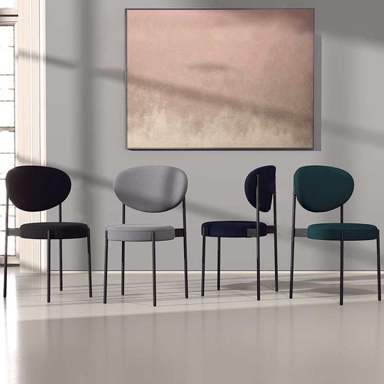 Glam Style Metal Dining Room Chairs Armless Open Back Dining Side Chair for Restaurant Clearhalo ' kitchen&dining_furn' 'Dining Chairs' 'Dining Tables & Seating' 'dining_chair' 'furn' 'furn_dining_chair' 'Furniture' 'furniture_dining_chair' 'Kitchen & Dining Furniture' 'kitchen' 3957070